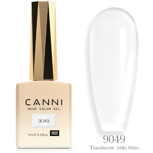 לק ג’ל 9 מ”ל | מס’ 9049 Translucent | סדרת CC3 | קאני CANNI