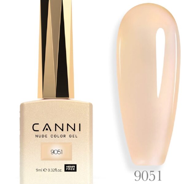 לק ג’ל 9 מ”ל | מס’ 9051 Translucent | סדרת CC3 | קאני CANNI