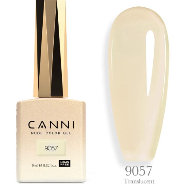 לק ג’ל 9 מ”ל | מס’ 9057 Translucent | סדרת CC3 | קאני CANNI