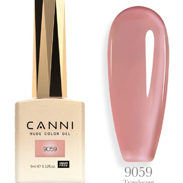 לק ג’ל 9 מ”ל | מס’ 9059 Translucent | סדרת CC3 | קאני CANNI