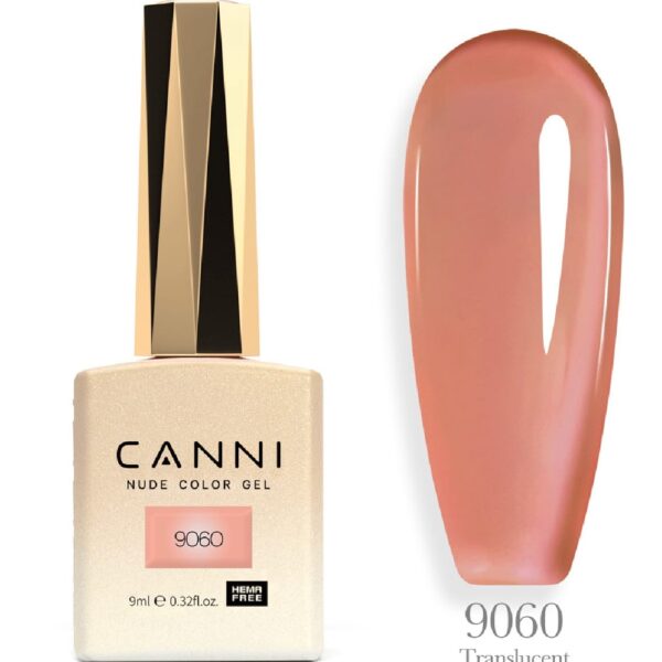 לק ג’ל 9 מ”ל | מס’ 9060 Translucent | סדרת CC3 | קאני CANNI