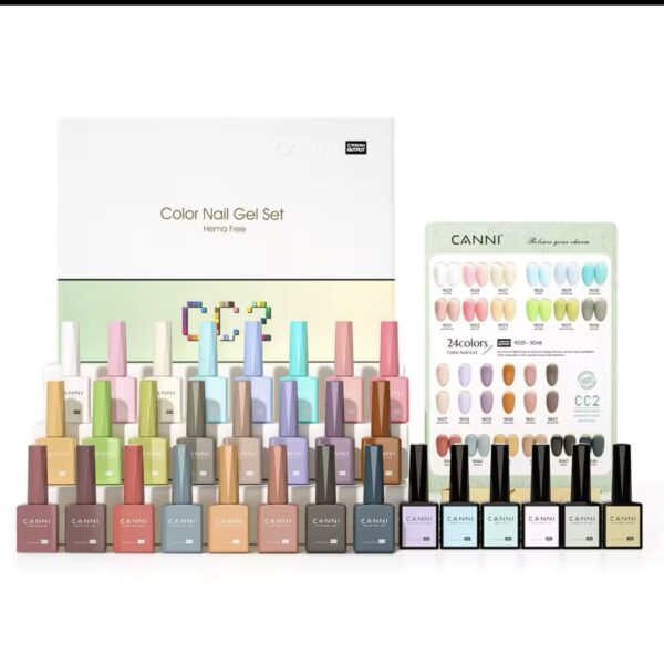 סט ג’ל לציפורניים – Canni Color Nail Gel Set